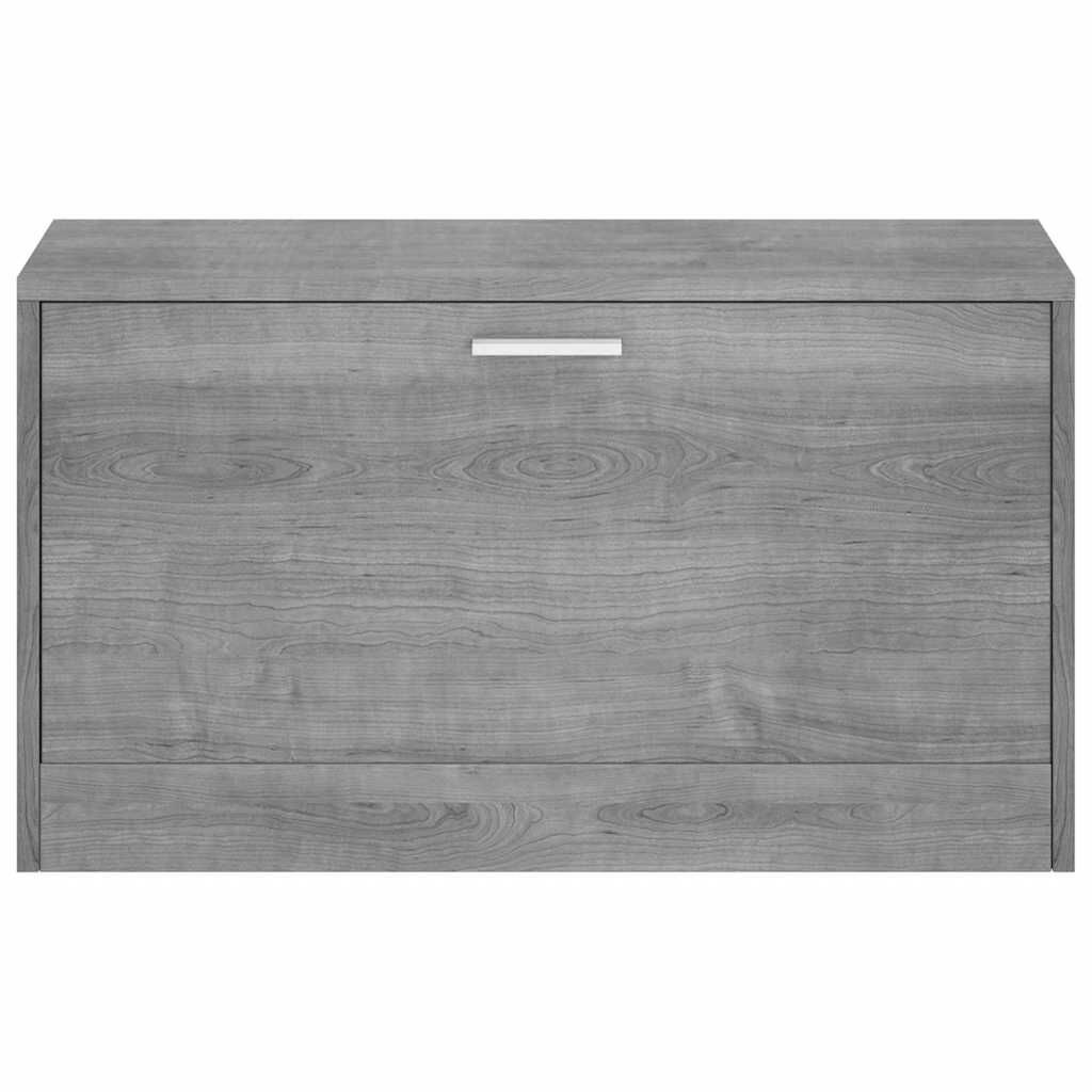 vidaXL Schoenenbank 80x24x45 cm bewerkt hout grijs sonoma eikenkleur