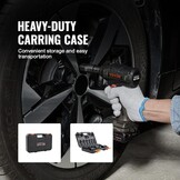 VEVOR 1/2" Drive Impact Socket Set, 9-delige Diepe Socket Set Metrisch 29-38mm, 6-punts Cr-Mo gelegeerd staal voor Auto Reparatie, Gemakkelijk af te lezen Maatmarkeringen, Robuuste constructie,
