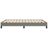 vidaXL Bedframe zonder matras stof donkergrijs 140x190 cm
