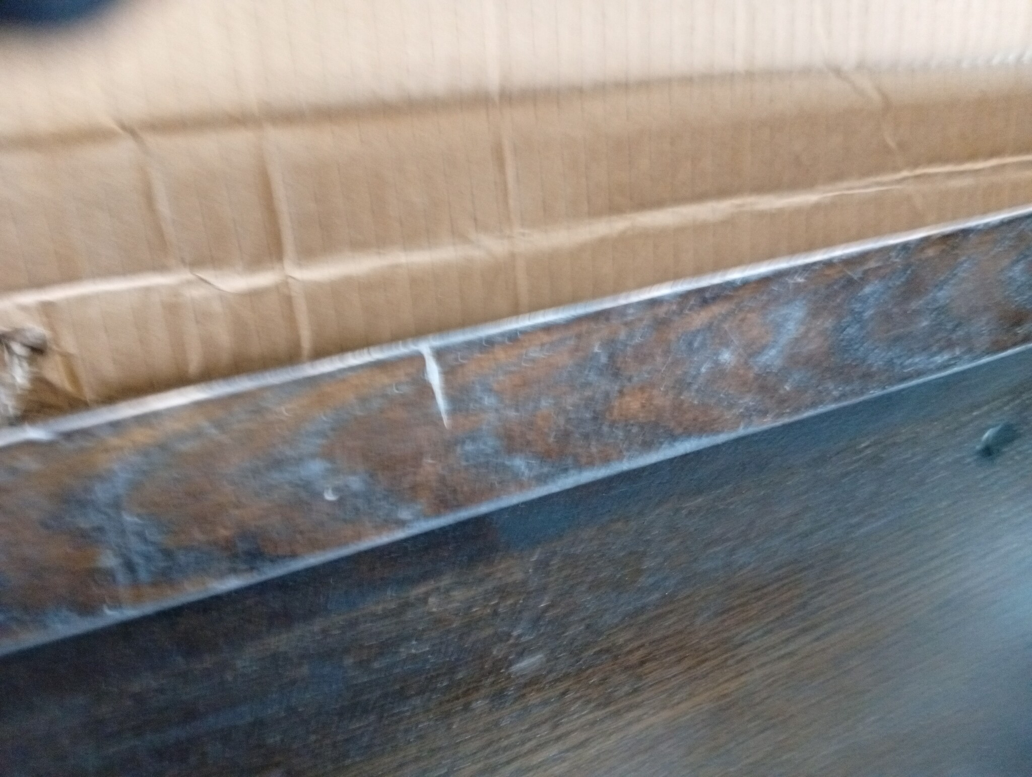 vidaXL Tafelblad natuurlijke rand 80x50x(2-6) cm eikenhout donkerbruin
