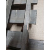 vidaXL Latwerk met schappen 55x30x140 cm massief vurenhout grijs