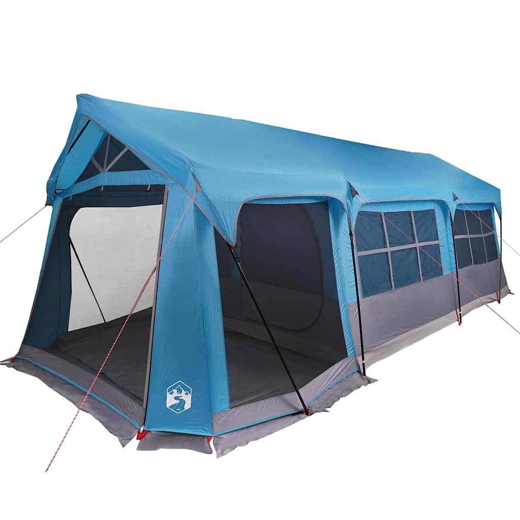 vidaXL Gezinstent 620 x 322 x 240 cm Polyester Blauw en Grijs