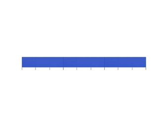 vidaXL Windscherm 9-panelen 1200x80 cm stof azuurblauw