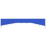 vidaXL Windscherm 9-panelen 1200x80 cm stof azuurblauw