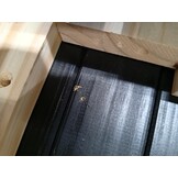 vidaXL Eetbank NOAIN 160 x 41 x 45 cm Massief grenenhout Zwart