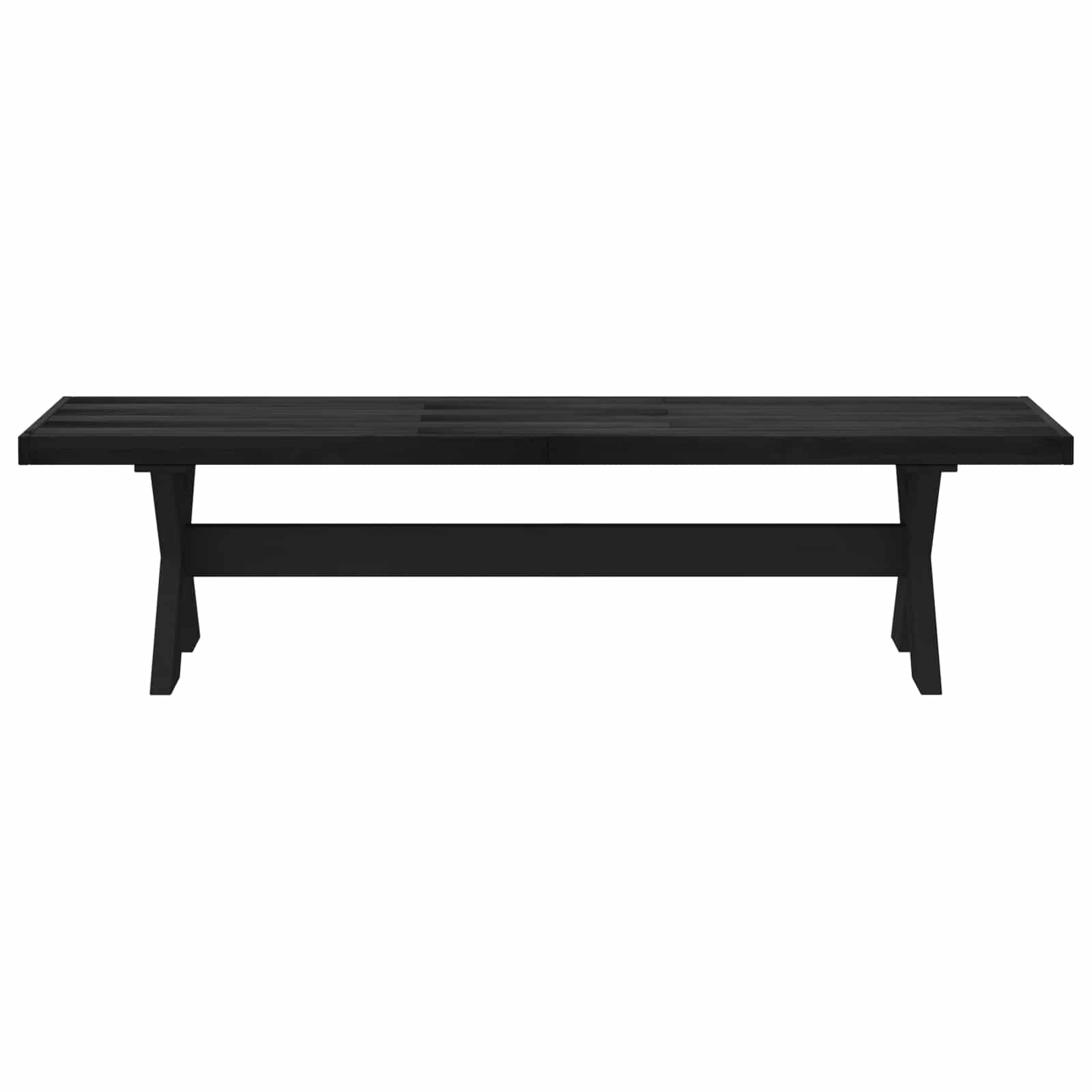 vidaXL Eetbank NOAIN 160 x 41 x 45 cm Massief grenenhout Zwart