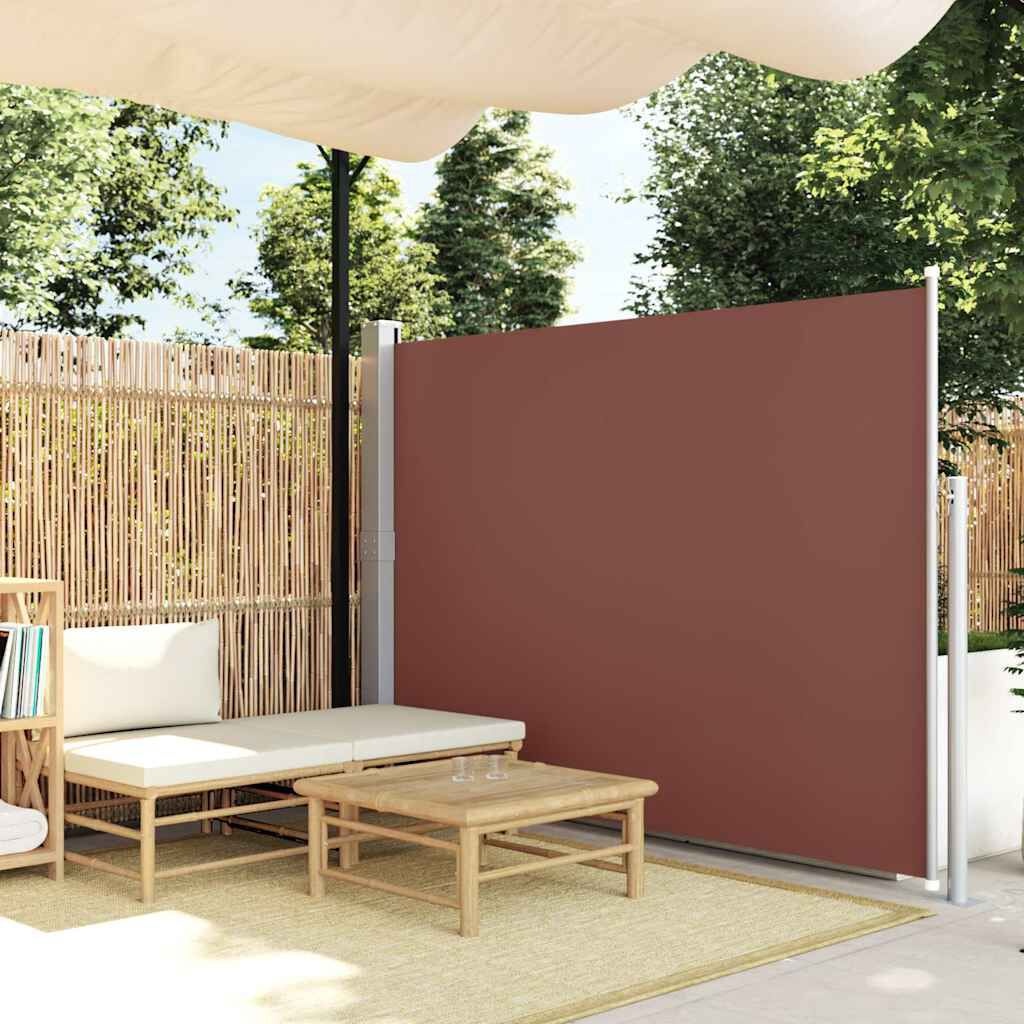 vidaXL Tuinscherm uittrekbaar 160x300 cm bruin