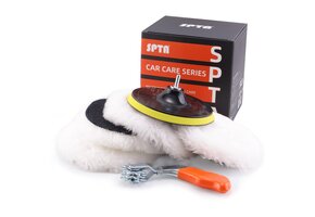 Polijstpads Lamswol 180mm Wit (Set van 5) - 33% Korting