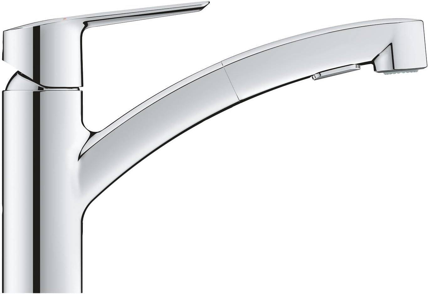GROHE QUICKFIX Start | Eéngreeps keukenmengkraan met installatiegereedschap DN 15 | chroom | 30531001