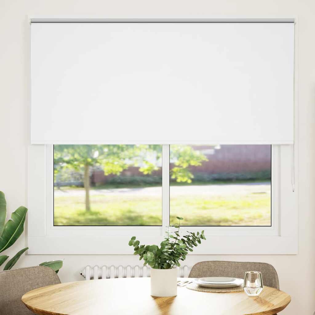 vidaXL Rolgordijn verduisterend 165x130 cm stofbreedte 161,6 cm wit