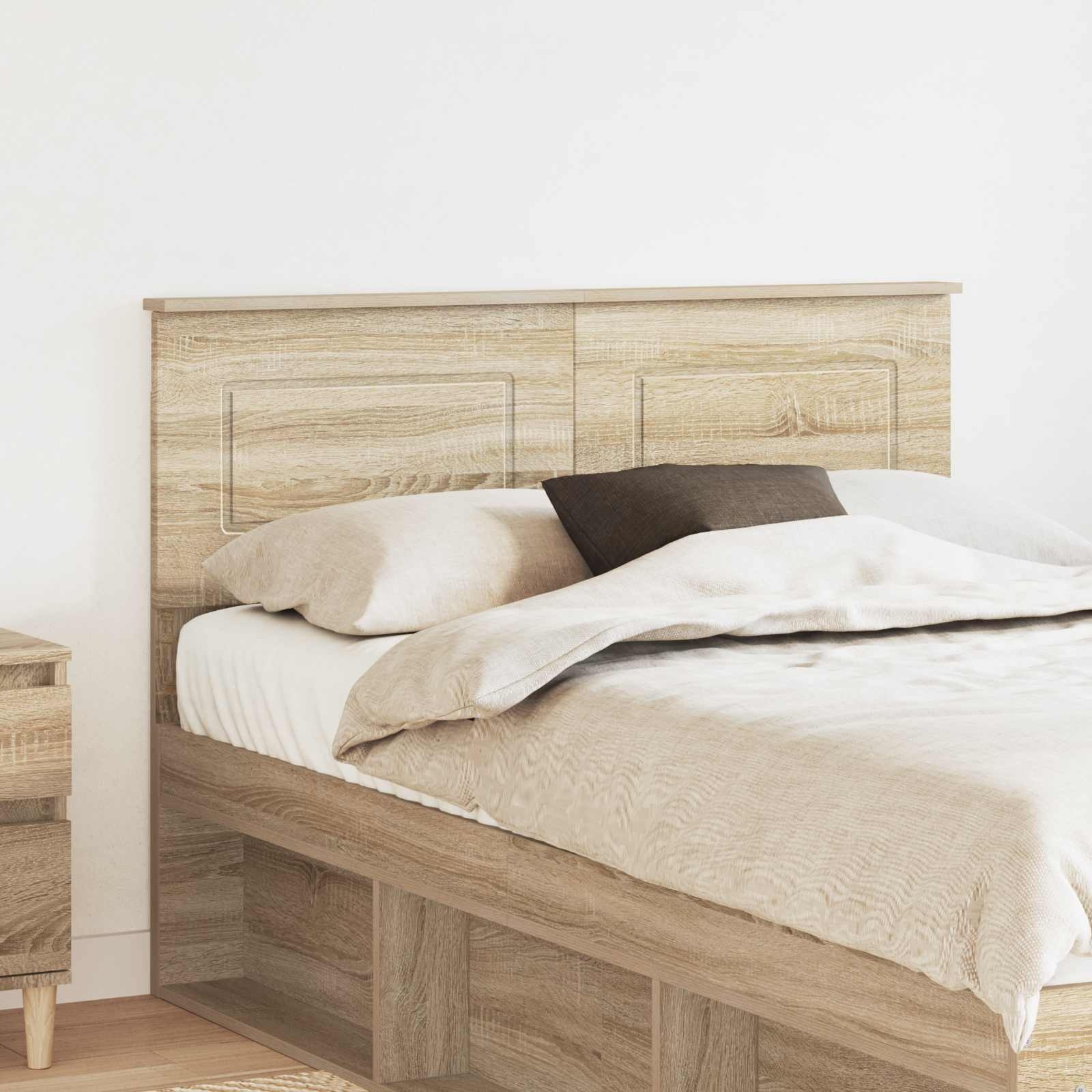 vidaXL Hoofdbord Sonoma Eiken Bewerkt hout