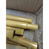 vidaXL Trouwrand Goud 100 x 39 x 200 cm Staal