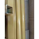 vidaXL Trouwrand Goud 100 x 39 x 200 cm Staal