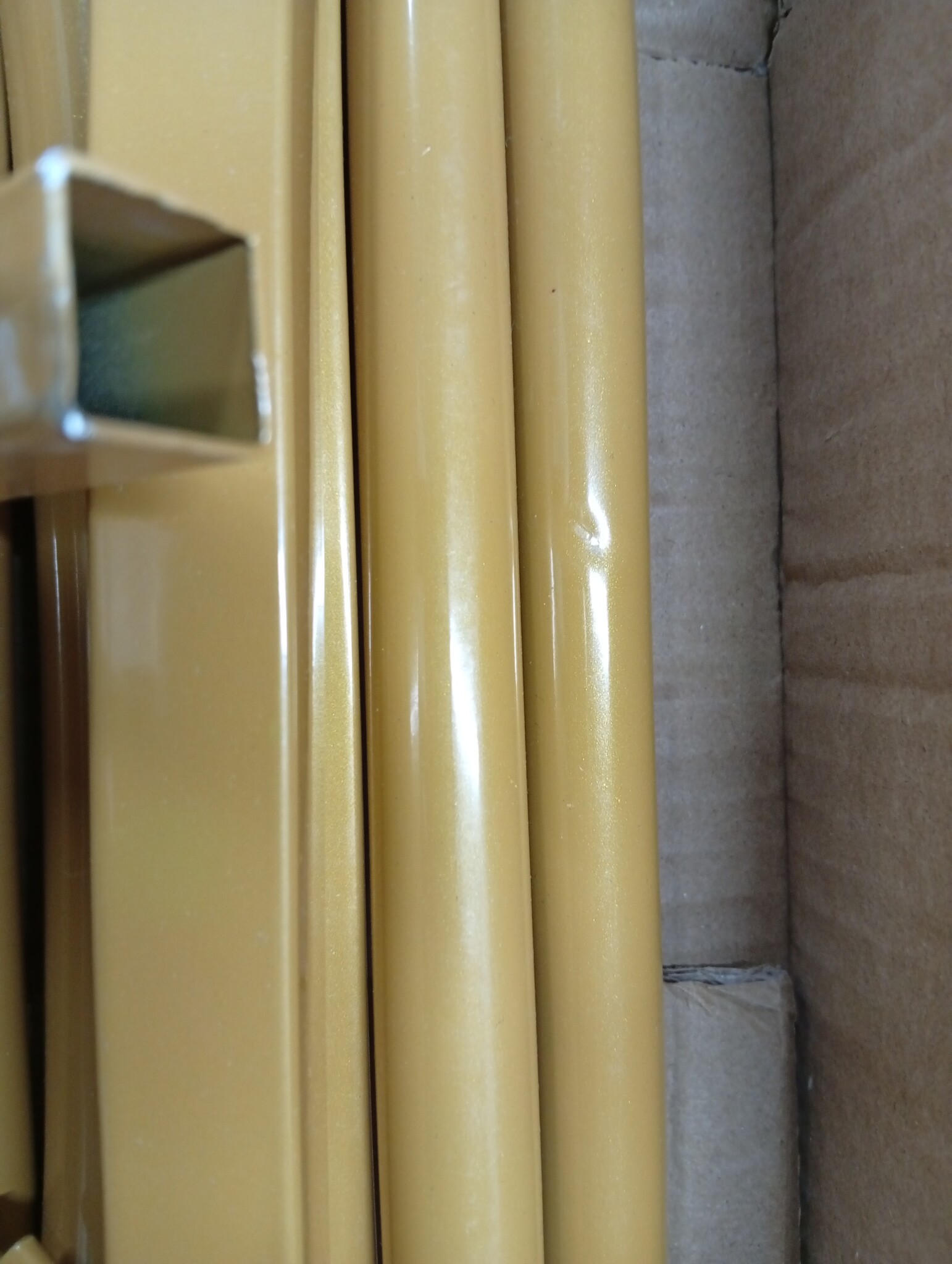 vidaXL Trouwrand Goud 100 x 39 x 200 cm Staal