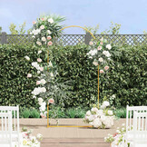 vidaXL Trouwrand Goud 100 x 39 x 200 cm Staal