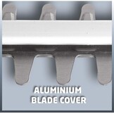 Einhell Elektrische Heggenschaar GE-EH 7067 (700 W, 670 mm zaaglengte, 30 mm tandafstand, zaagmateriaalopvangbak, handbeschermer, metalen tandwielaandrijving, kabelontlastingsklem, stootbeschermer), zwart, rood