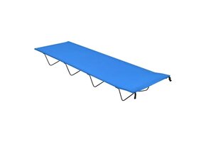 Blauw Campingbed Oxford Stof & Staal - 180x60 cm - 32% Korting