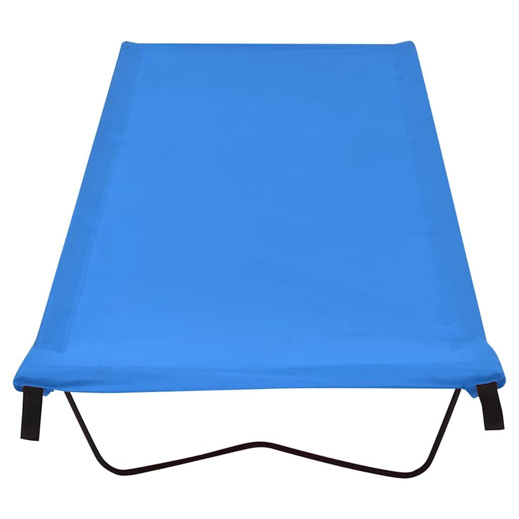 vidaXL Campingbed 180x60x19 cm oxford stof en staal blauw