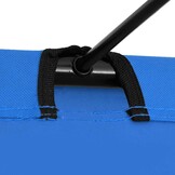 vidaXL Campingbed 180x60x19 cm oxford stof en staal blauw