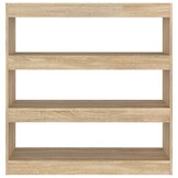 vidaXL Boekenkast/kamerscherm 100x30x103 cm sonoma eikenkleurig