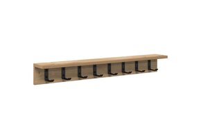 Wandkapstok Artisan Eiken met Haken en Plank - 33% Korting