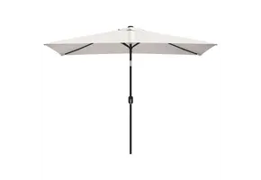 Vierhoekige Parasol Zandwit 200x300 cm - 34% Korting