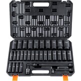 VEVOR 34-Delige Slagdopsleutelset 1/2 Inch - Diepe Doppen 8-36mm - Chroom-Molybdeenstaal