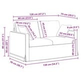 vidaXL Bank Roze 138 x 78 x 80 cm Fluweel
