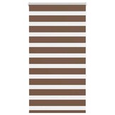vidaXL Zebra rolgordijn 90x150 cm stofbreedte 85,9 cm polyester bruin