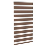 vidaXL Zebra rolgordijn 90x150 cm stofbreedte 85,9 cm polyester bruin