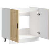 vidaXL Spoelbakonderkast Porto 80x46x81,5 cm bewerkt hout sonoma eiken
