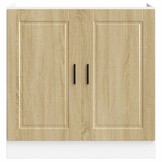 vidaXL Spoelbakonderkast Porto 80x46x81,5 cm bewerkt hout sonoma eiken