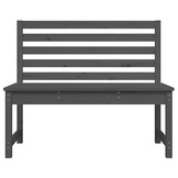 vidaXL Tuinbank 109 cm massief grenenhout grijs