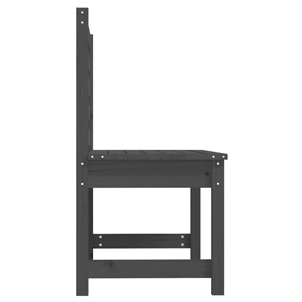 vidaXL Tuinbank 109 cm massief grenenhout grijs