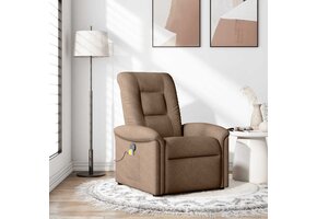 Verstelbare Massagestoel Stof Bruin - 59% Korting