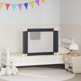 vidaXL Bedhekje peuter 90x25 cm stof donkergrijs