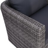 VidaXL Tuinstoel met Kussens Poly Rattan Grijs - 41% Korting