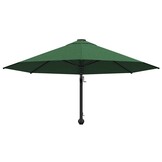 vidaXL Wandparasol met metalen paal 300 cm groen