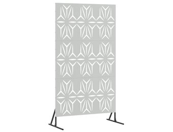 vidaXL Privacyscherm 100 x 50 x 180 cm Gegalvaniseerd staal zilver