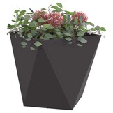 vidaXL Plantenbak 2 st Zwart 50 x 50 x 50 cm Staal