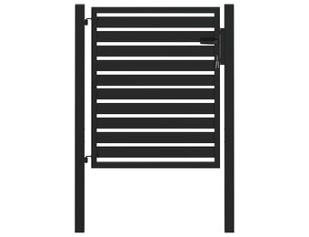 vidaXL Tuinhek afsluitbaar 100x100 cm aluminium zwart