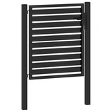 vidaXL Tuinhek afsluitbaar 100x100 cm aluminium zwart