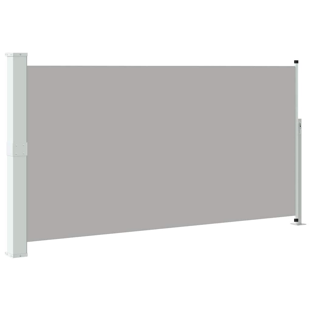 vidaXL Tuinscherm uittrekbaar 160x300 cm grijs
