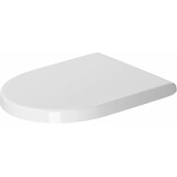 Duravit WC-bril Starck 3, toiletdeksel van Urea-duroplast, wc-deksel met roestvrijstalen scharnieren, wit