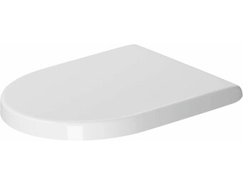 Duravit WC-bril Starck 3, toiletdeksel van Urea-duroplast, wc-deksel met roestvrijstalen scharnieren, wit