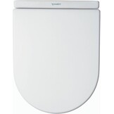 Duravit WC-bril Starck 3, toiletdeksel van Urea-duroplast, wc-deksel met roestvrijstalen scharnieren, wit