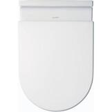 Duravit WC-bril Starck 3, toiletdeksel van Urea-duroplast, wc-deksel met roestvrijstalen scharnieren, wit