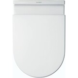 Duravit WC-bril Starck 3, toiletdeksel van Urea-duroplast, wc-deksel met roestvrijstalen scharnieren, wit