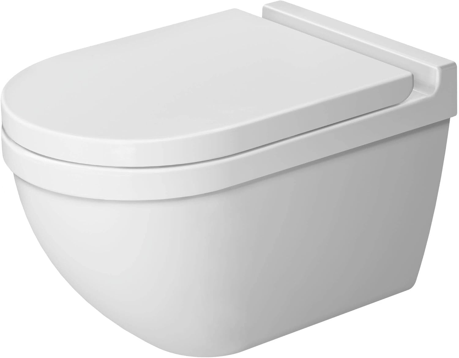 Duravit WC-bril Starck 3, toiletdeksel van Urea-duroplast, wc-deksel met roestvrijstalen scharnieren, wit