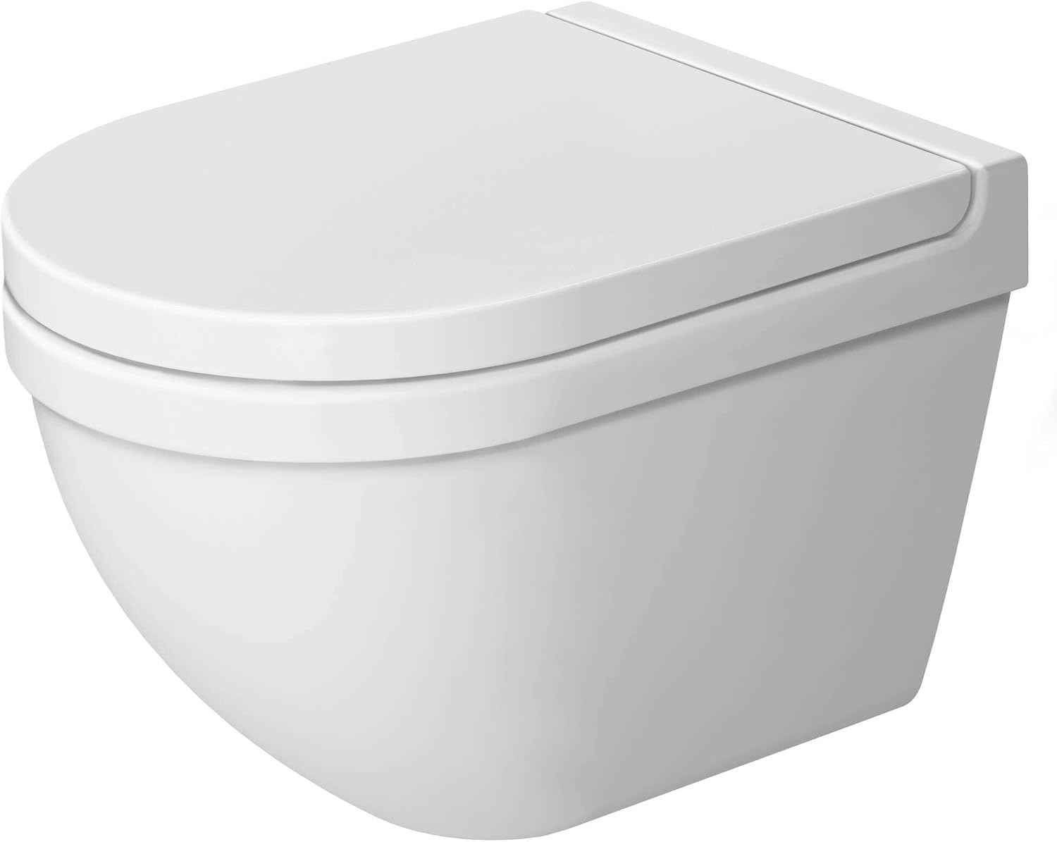Duravit WC-bril Starck 3, toiletdeksel van Urea-duroplast, wc-deksel met roestvrijstalen scharnieren, wit